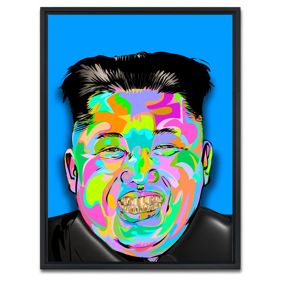 AUTO-MOCKUP WHITE | Kim Jong | 1 Piece | Black Framed Canvas | group=3x4