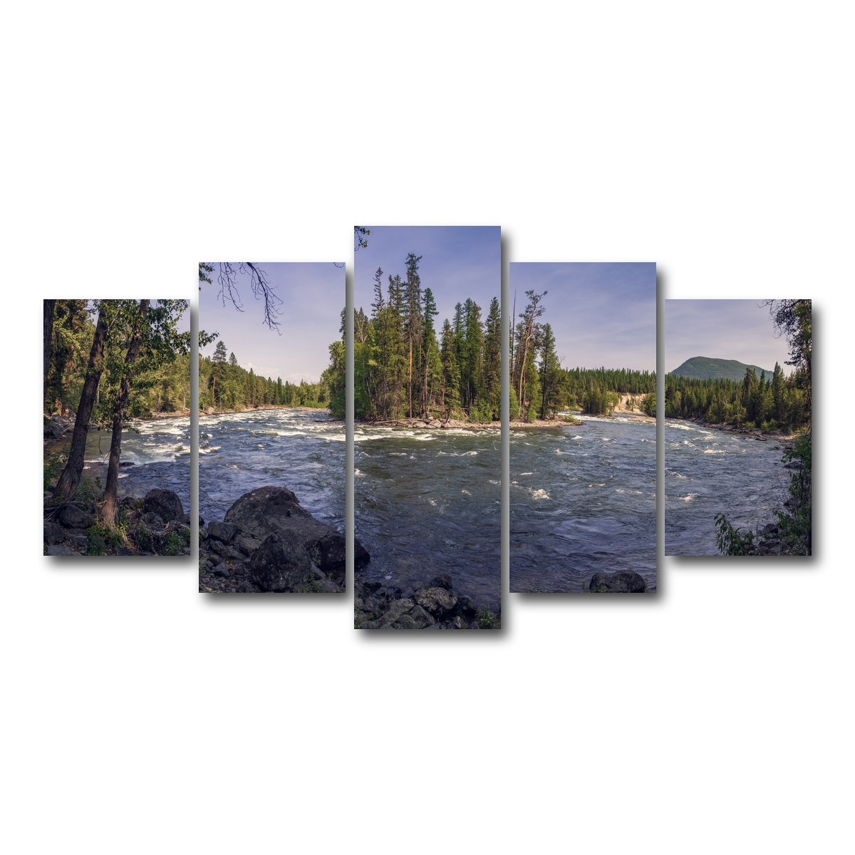 AUTO-MOCKUP WHITE | Kimberley Riverside Campground | 5 Piece | Gallery Wrap Canvas | group=5_normal