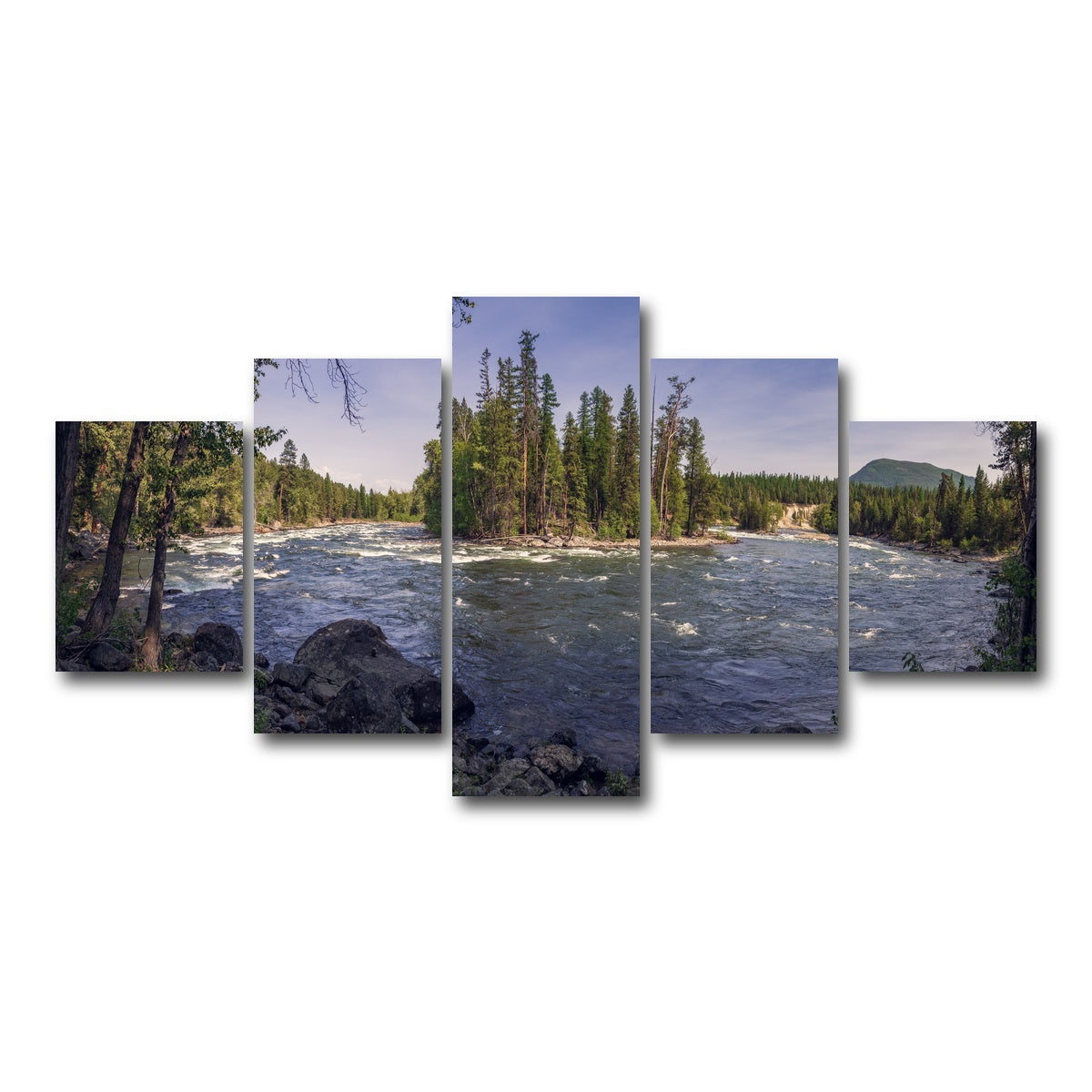 AUTO-MOCKUP WHITE | Kimberley Riverside Campground | 5 Piece | Gallery Wrap Canvas | group=5_short