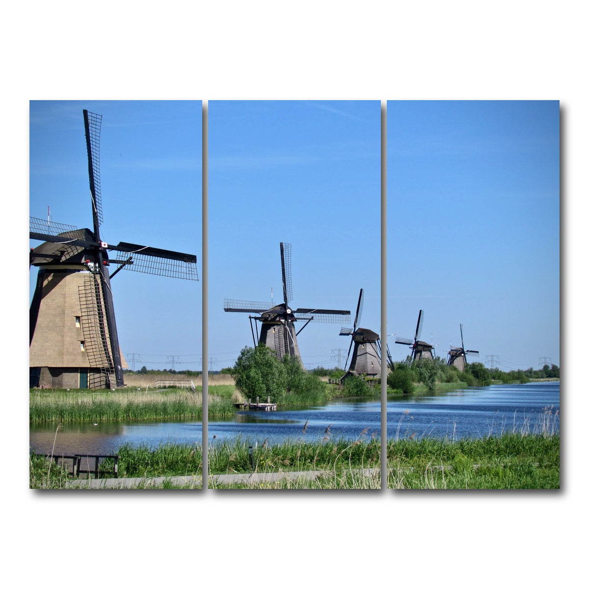 AUTO-MOCKUP WHITE | Kinderdijk, Netherlands | 3 Piece | Gallery Wrap Canvas | group=8x18