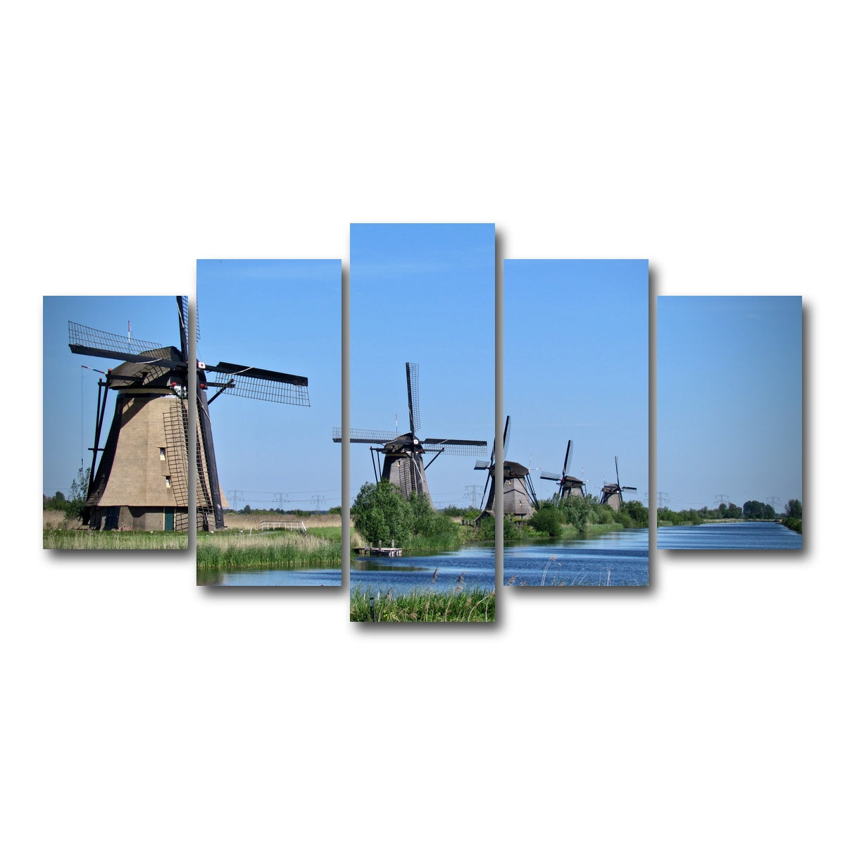 AUTO-MOCKUP WHITE | Kinderdijk, Netherlands | 5 Piece | Gallery Wrap Canvas | group=5_normal