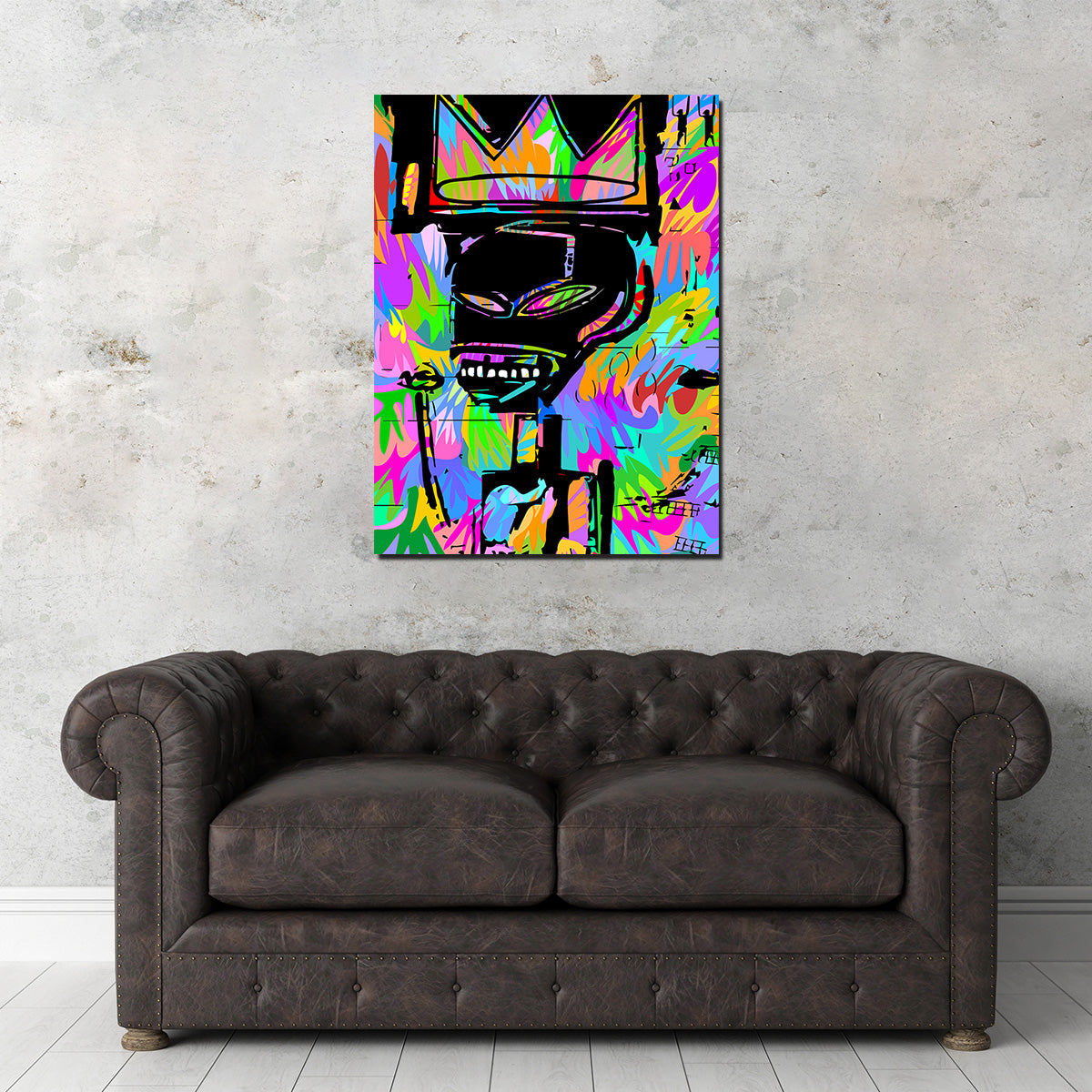King Basquait Wall Art