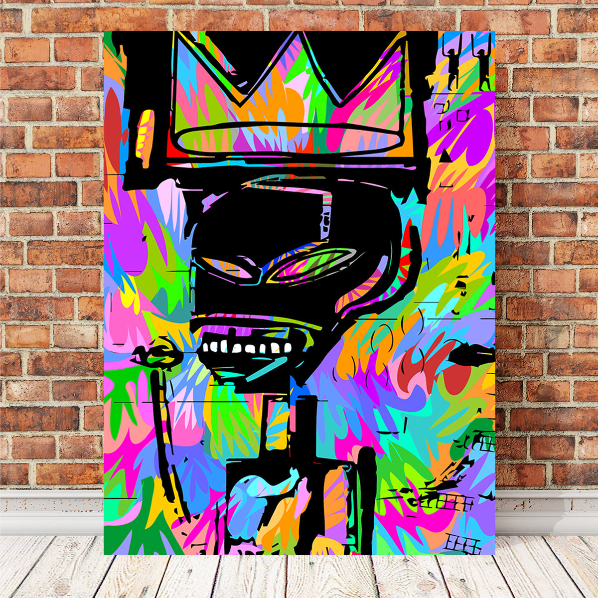 King Basquait Wall Art