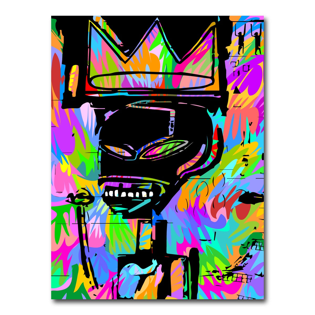 AUTO-MOCKUP WHITE | King Basquait | 1 Piece | Gallery Wrap Canvas | group=3x4