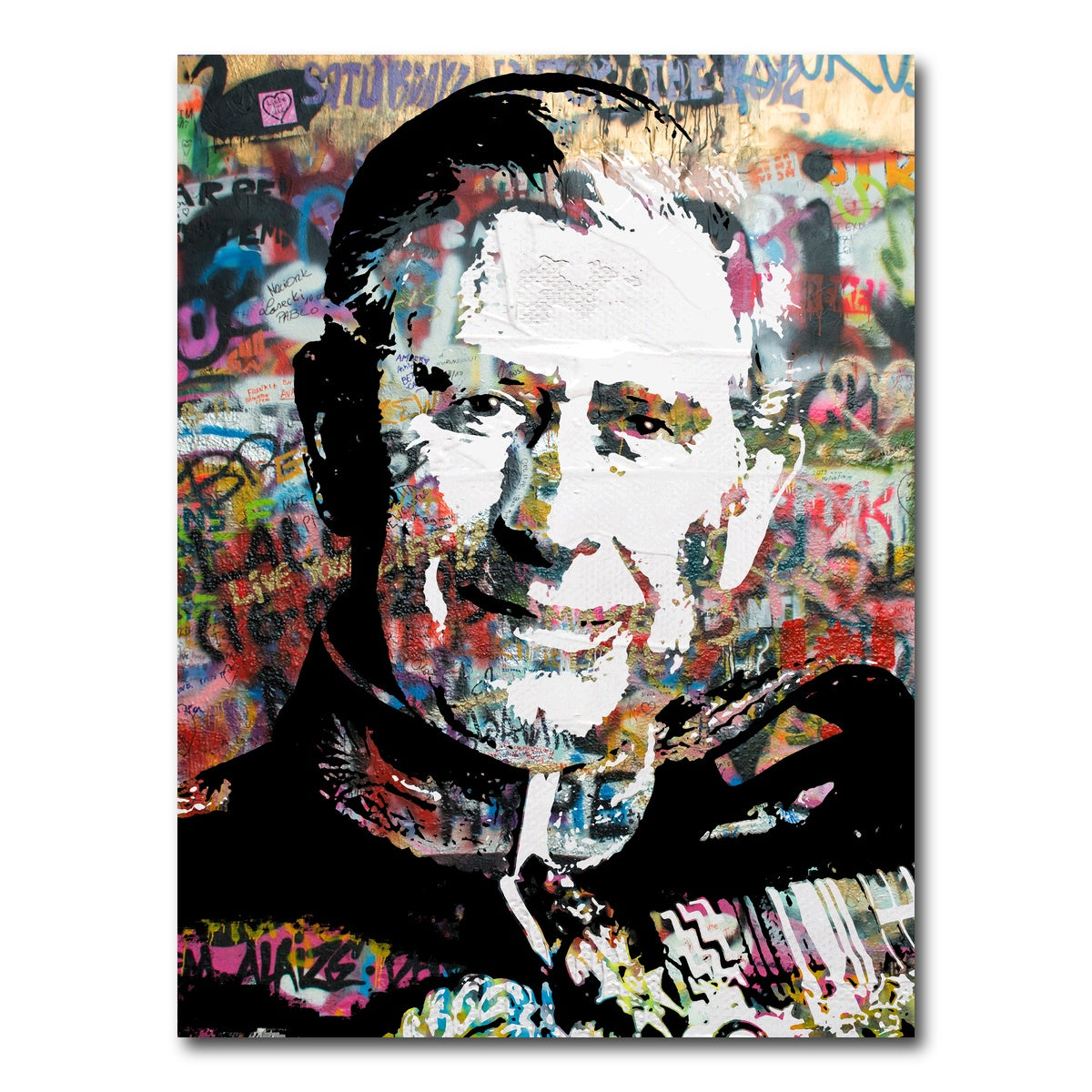 AUTO-MOCKUP WHITE | King Charles Graffiti | 1 Piece | Gallery Wrap Canvas | group=3x4