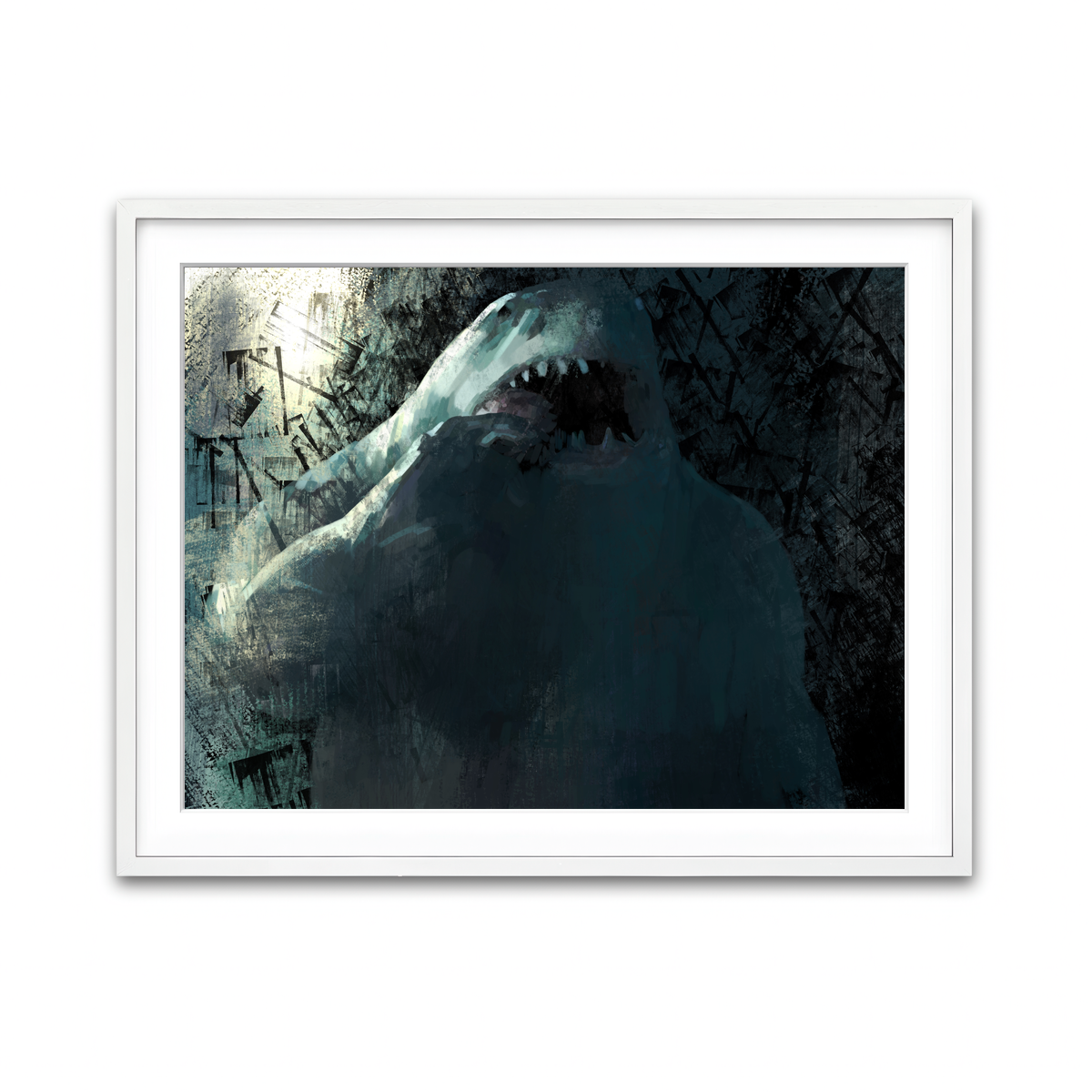 Framed Print 4x3 White