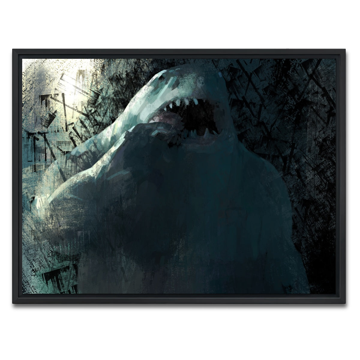 AUTO-MOCKUP WHITE | King | 1 Piece | Black Framed Canvas | group=4x3