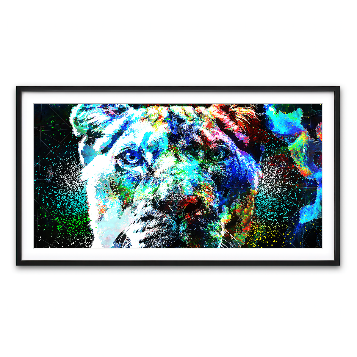 Framed Print 2x1 Black