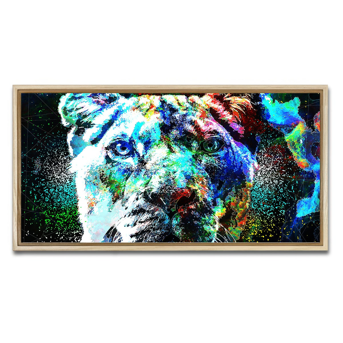 AUTO-MOCKUP WHITE | King of Beast | 1 Piece | Natural Framed Canvas | group=2x1