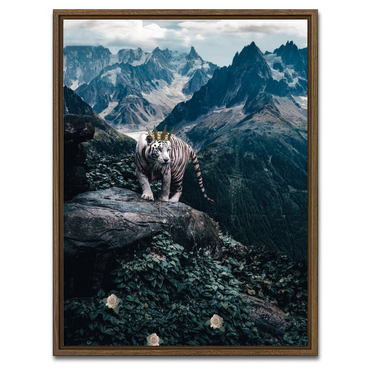 AUTO-MOCKUP WHITE | King of the Valley | 1 Piece | Walnut Framed Canvas | group=3x4