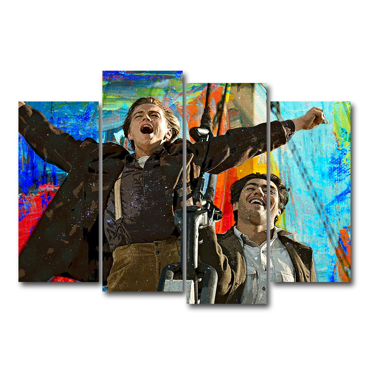 AUTO-MOCKUP WHITE | King of the World | 4 Piece | Gallery Wrap Canvas | group=4_normal