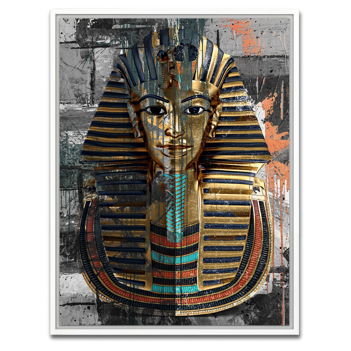 AUTO-MOCKUP WHITE | King tut | 1 Piece | White Framed Canvas | group=3x4