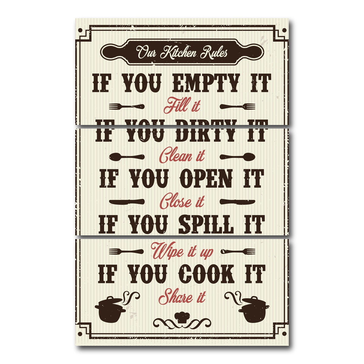 AUTO-MOCKUP WHITE | Kitchen Rules | 3 Piece | Gallery Wrap Canvas | group=12x24_stacked