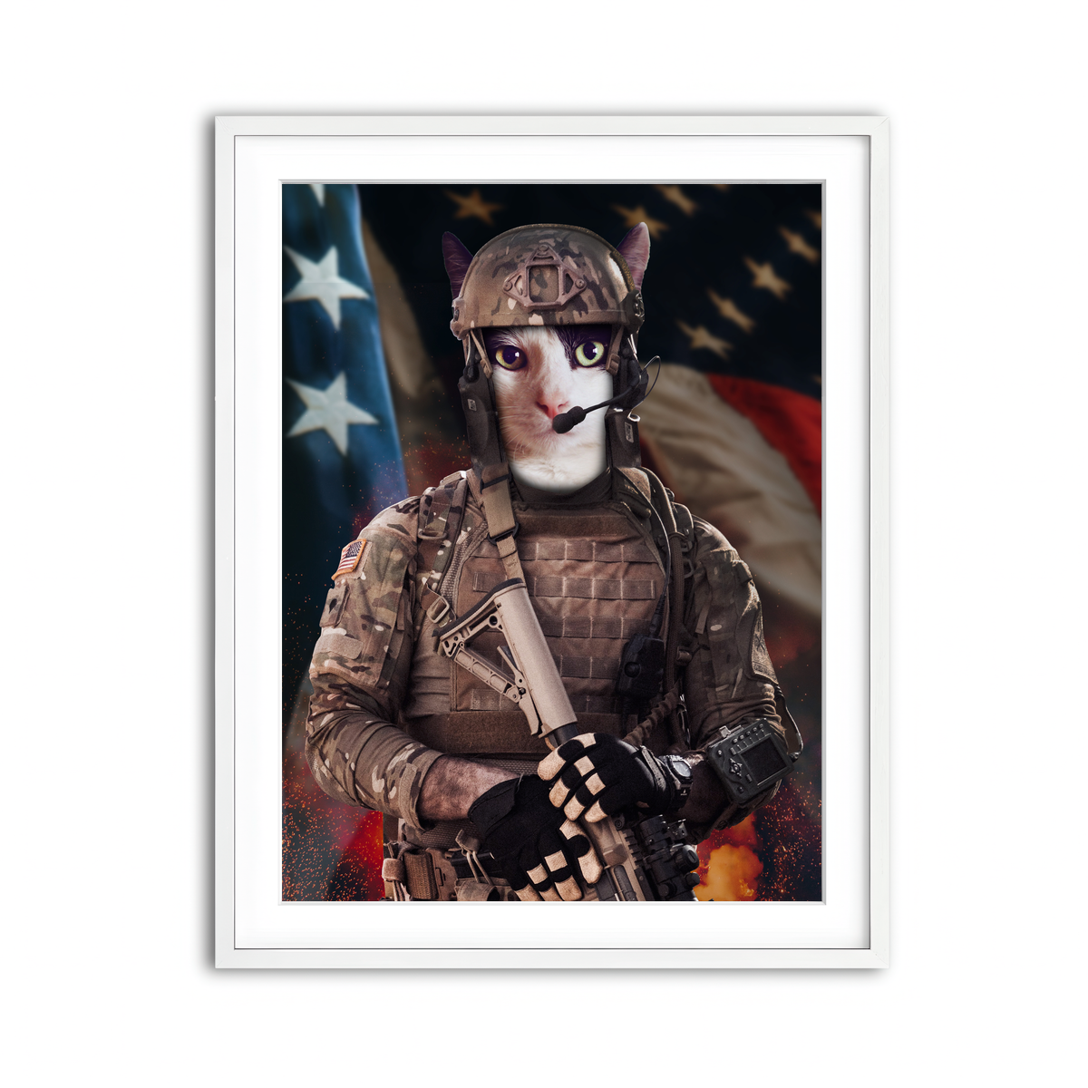 Framed Print 3x4 White