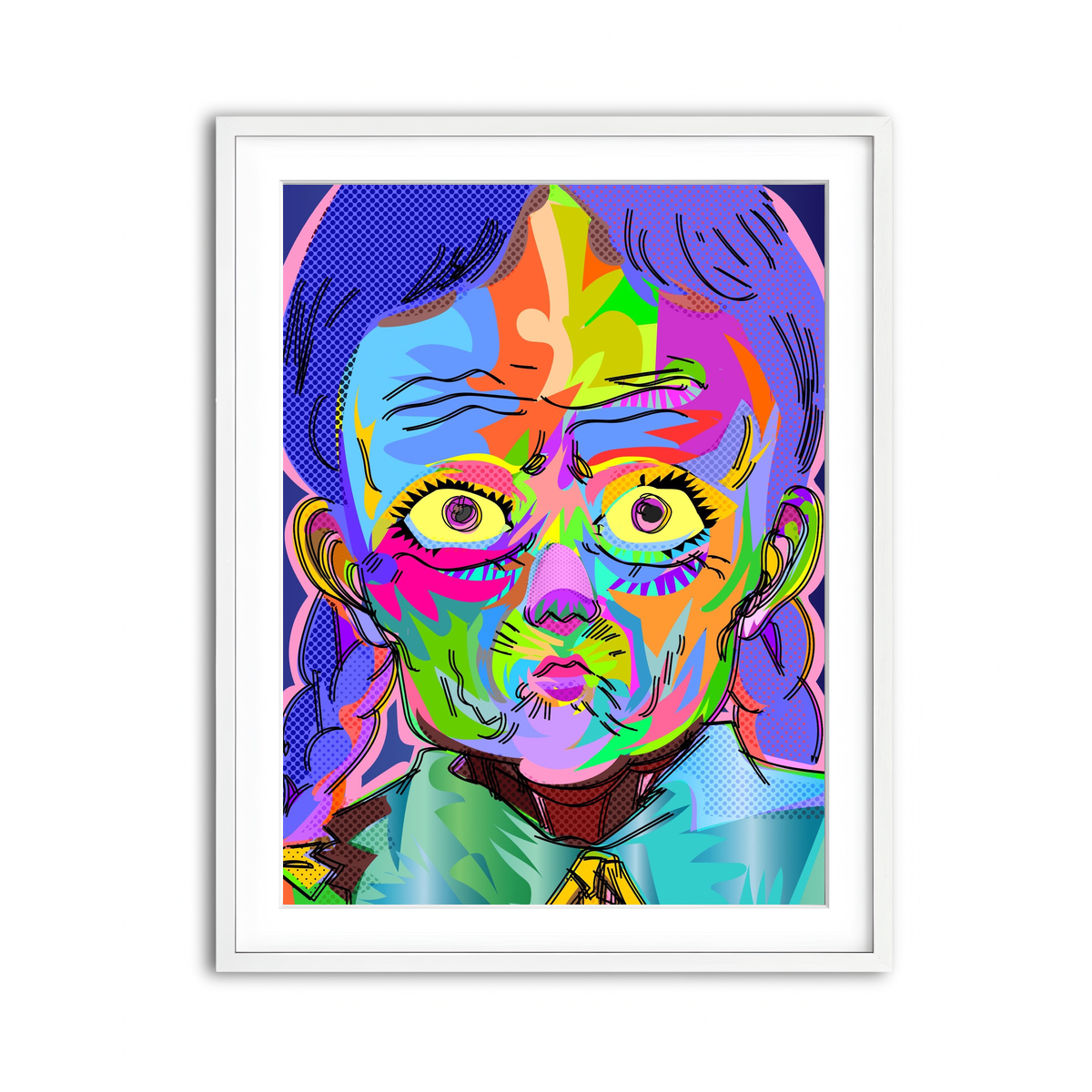 Framed Print 3x4 White