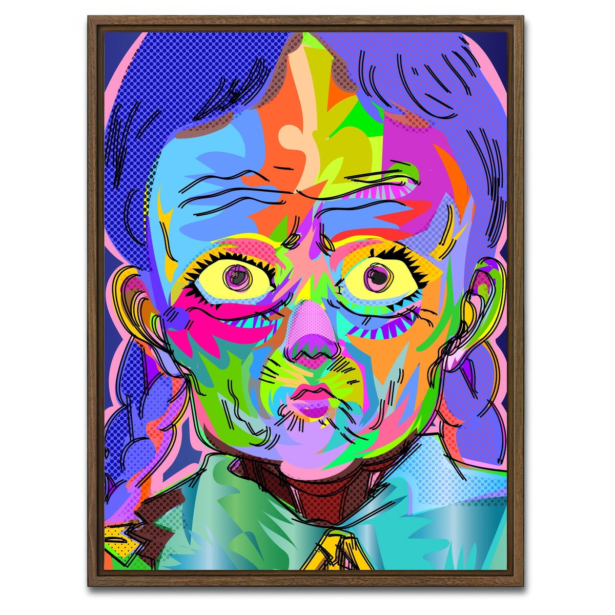 AUTO-MOCKUP WHITE | Kiyoko | 1 Piece | Walnut Framed Canvas | group=3x4