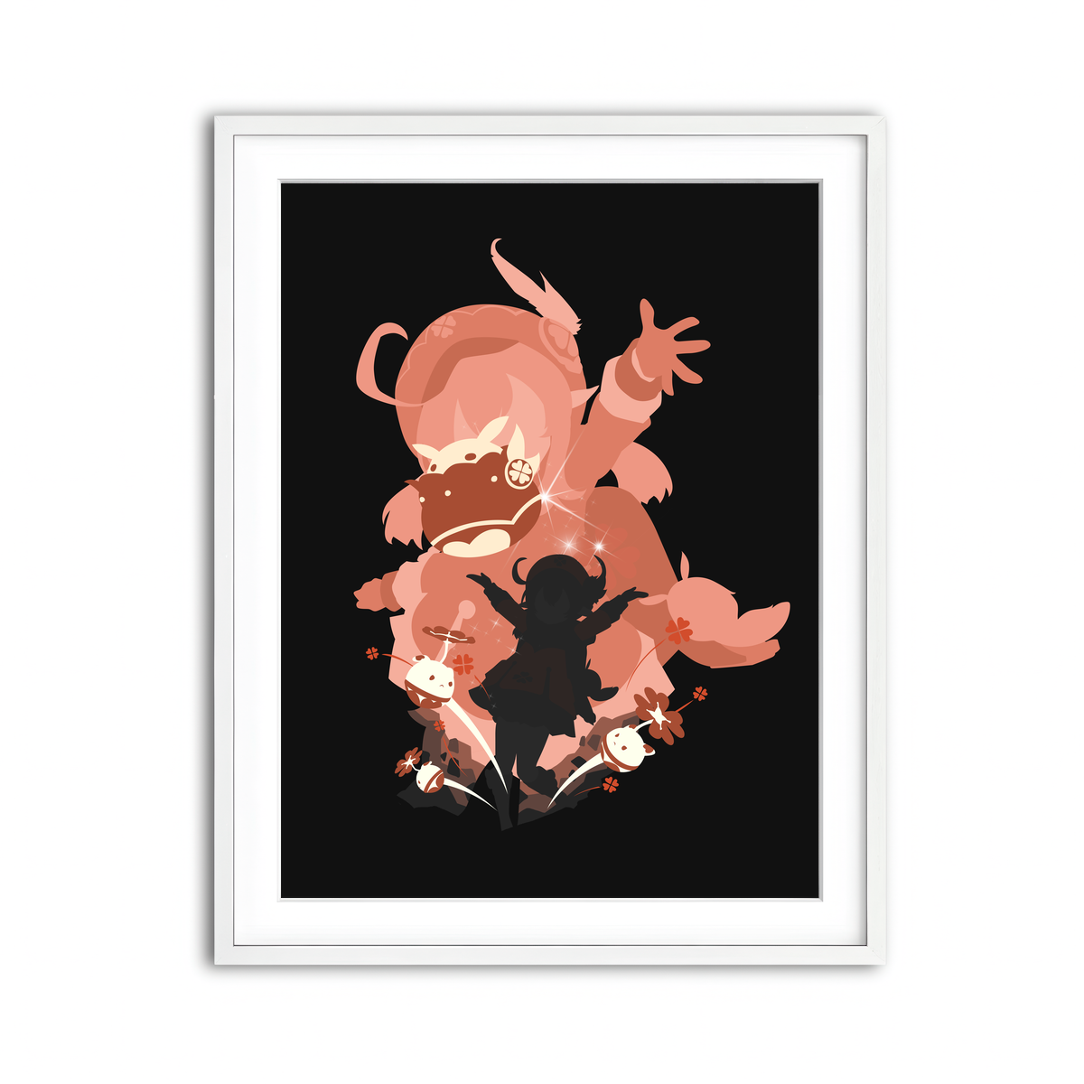 Framed Print 3x4 White