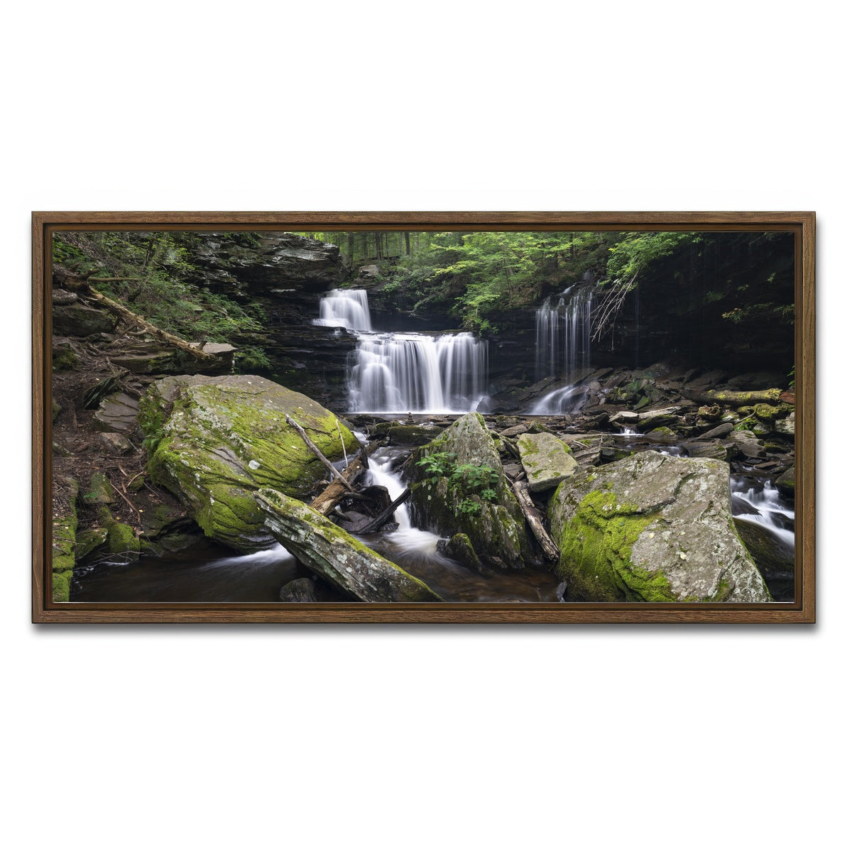AUTO-MOCKUP WHITE | Knifes Edge | 1 Piece | Walnut Framed Canvas | group=2x1
