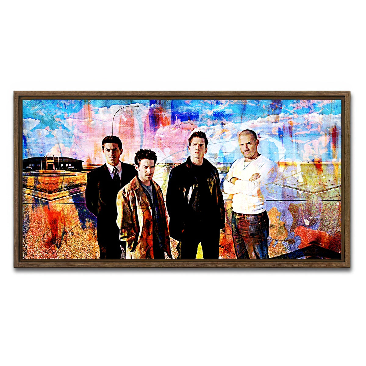 AUTO-MOCKUP WHITE | Knockaround Guys | 1 Piece | Walnut Framed Canvas | group=2x1