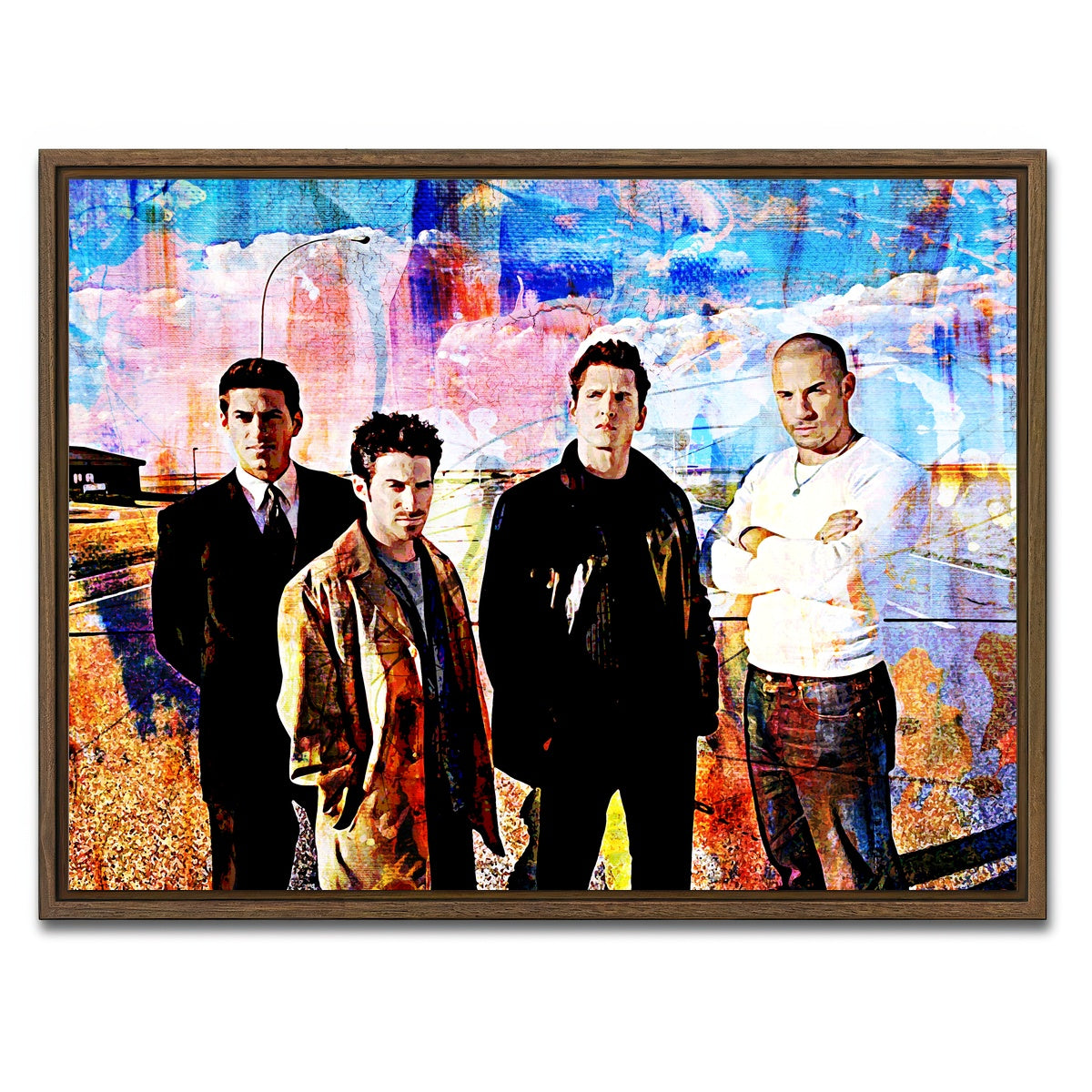 AUTO-MOCKUP WHITE | Knockaround Guys | 1 Piece | Walnut Framed Canvas | group=4x3