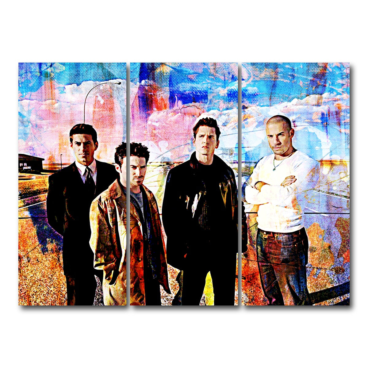 AUTO-MOCKUP WHITE | Knockaround Guys | 3 Piece | Gallery Wrap Canvas | group=8x18