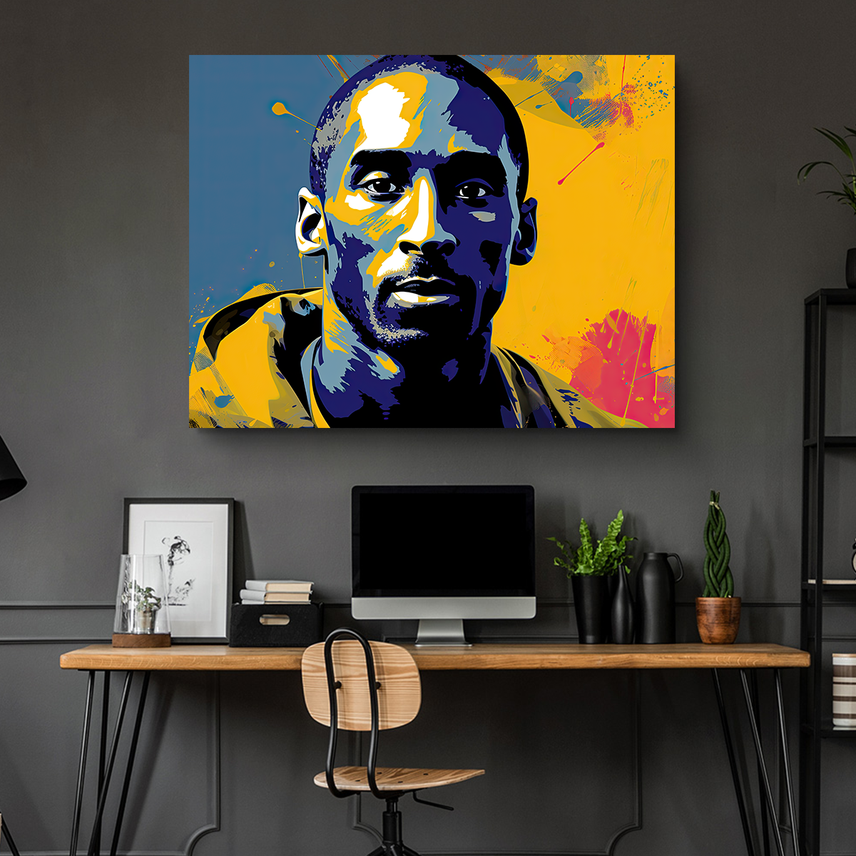 Kobe Warhol Style Wall Art