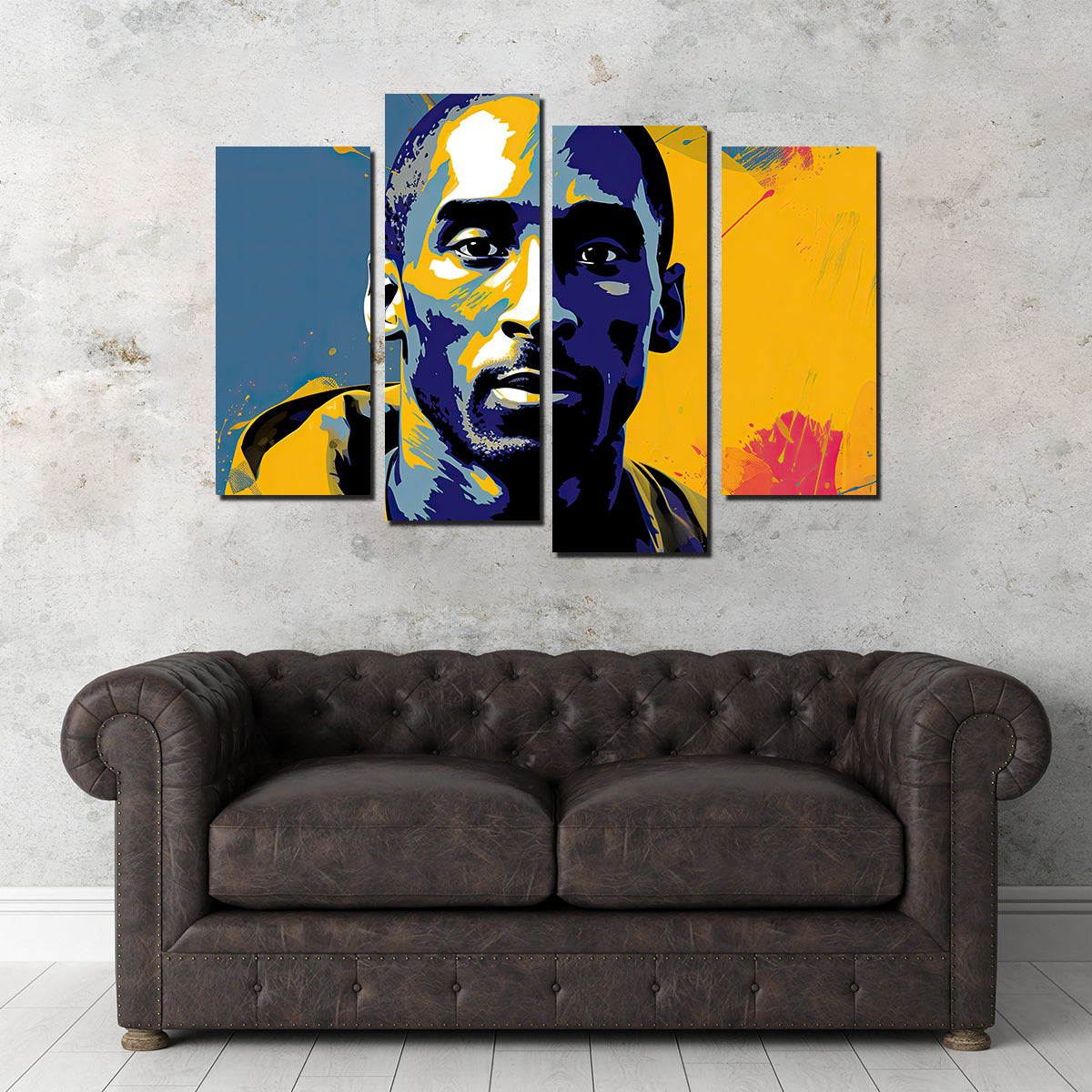 Kobe Warhol Style Wall Art