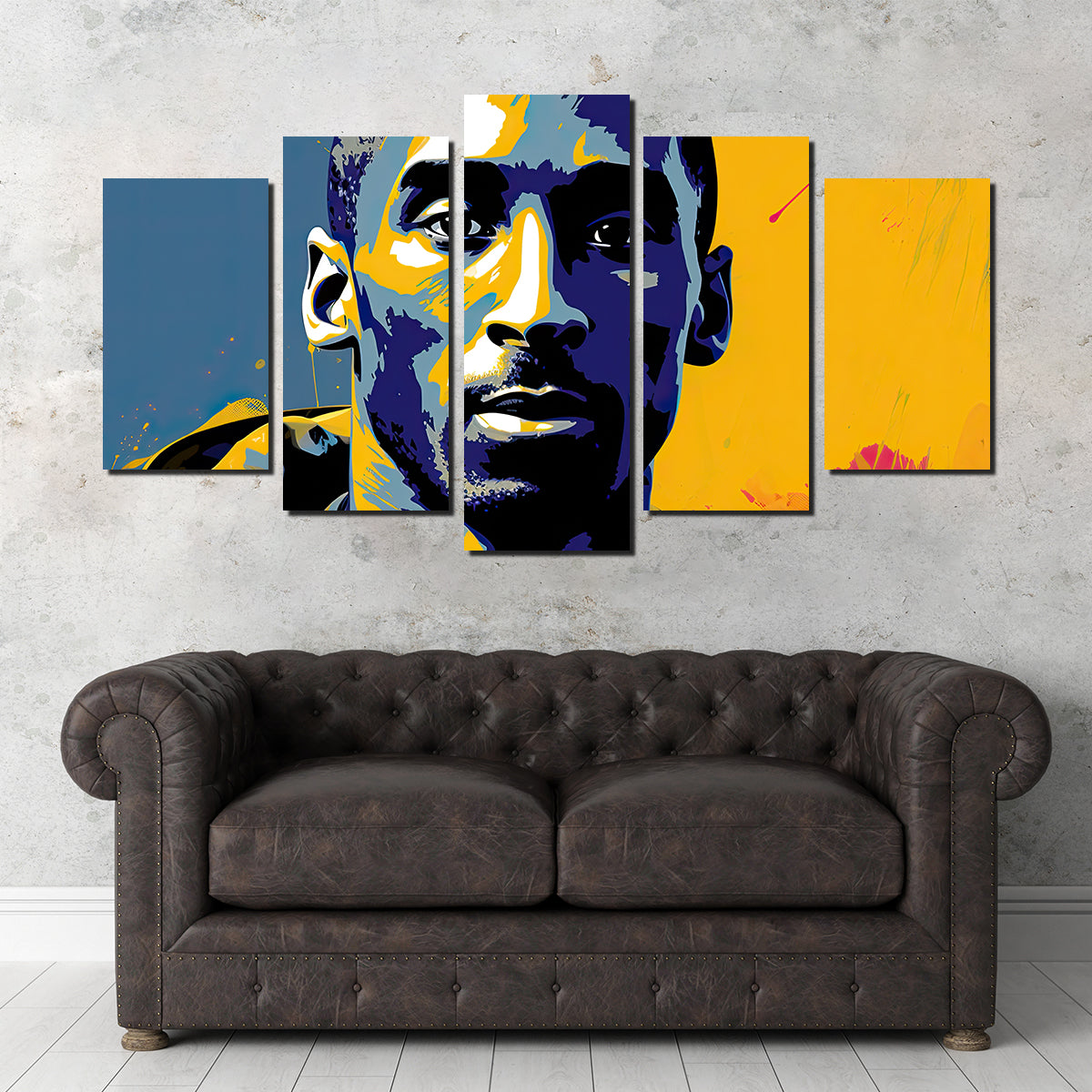 Kobe Warhol Style Wall Art