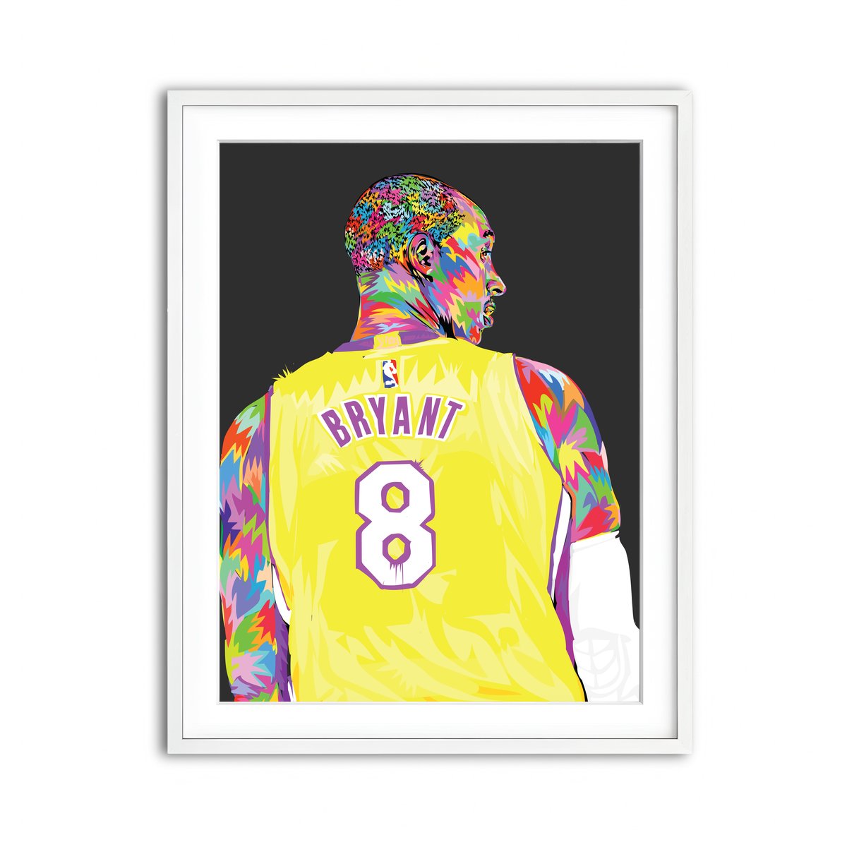 Framed Print 3x4 White