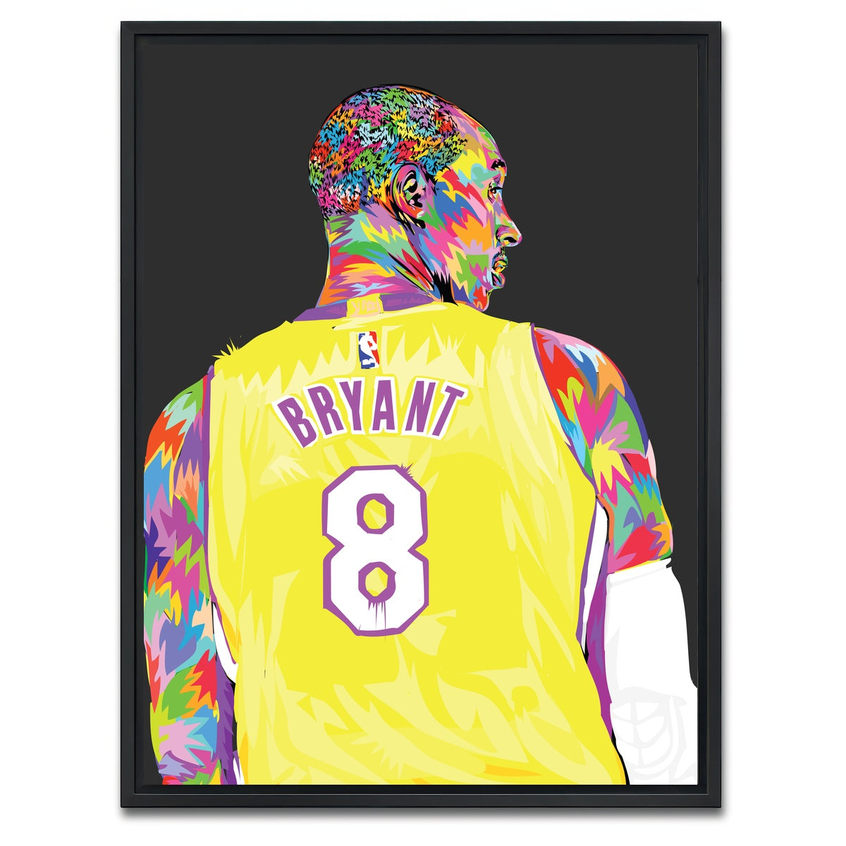 AUTO-MOCKUP WHITE | Kobe 2 | 1 Piece | Black Framed Canvas | group=3x4