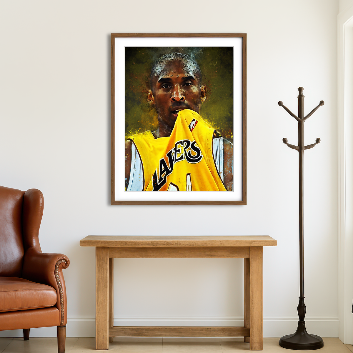 AUTO-MOCKUP ROOM | Kobe Bryant Paint Wall Art