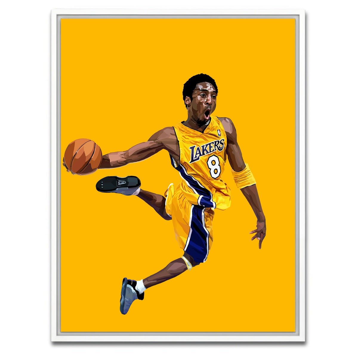 AUTO-MOCKUP WHITE | Kobe Dunk | 1 Piece | White Framed Canvas | group=3x4