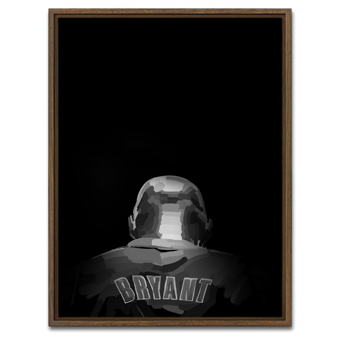 AUTO-MOCKUP WHITE | Kobe | 1 Piece | Walnut Framed Canvas | group=3x4