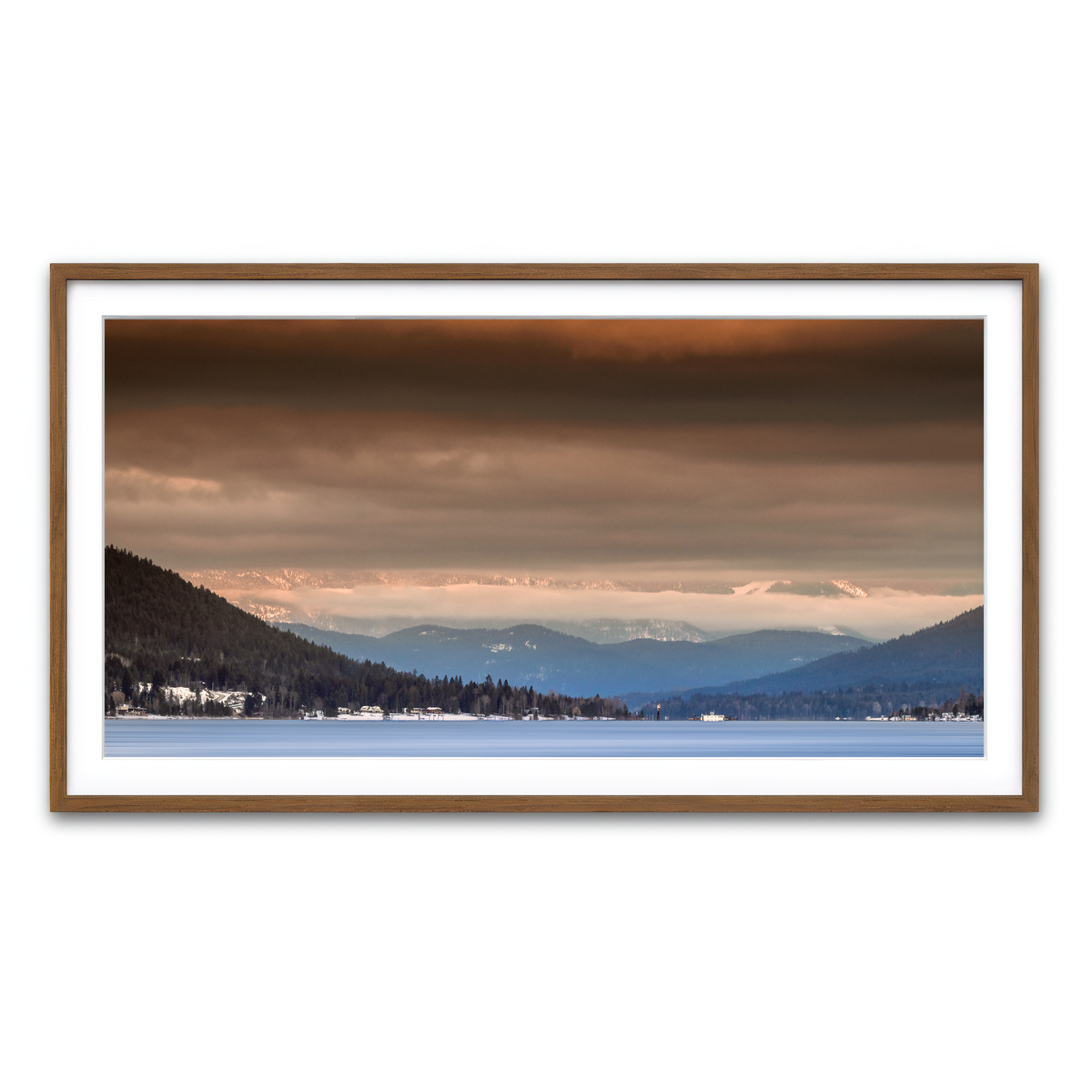 Framed Print 2x1 Walnut