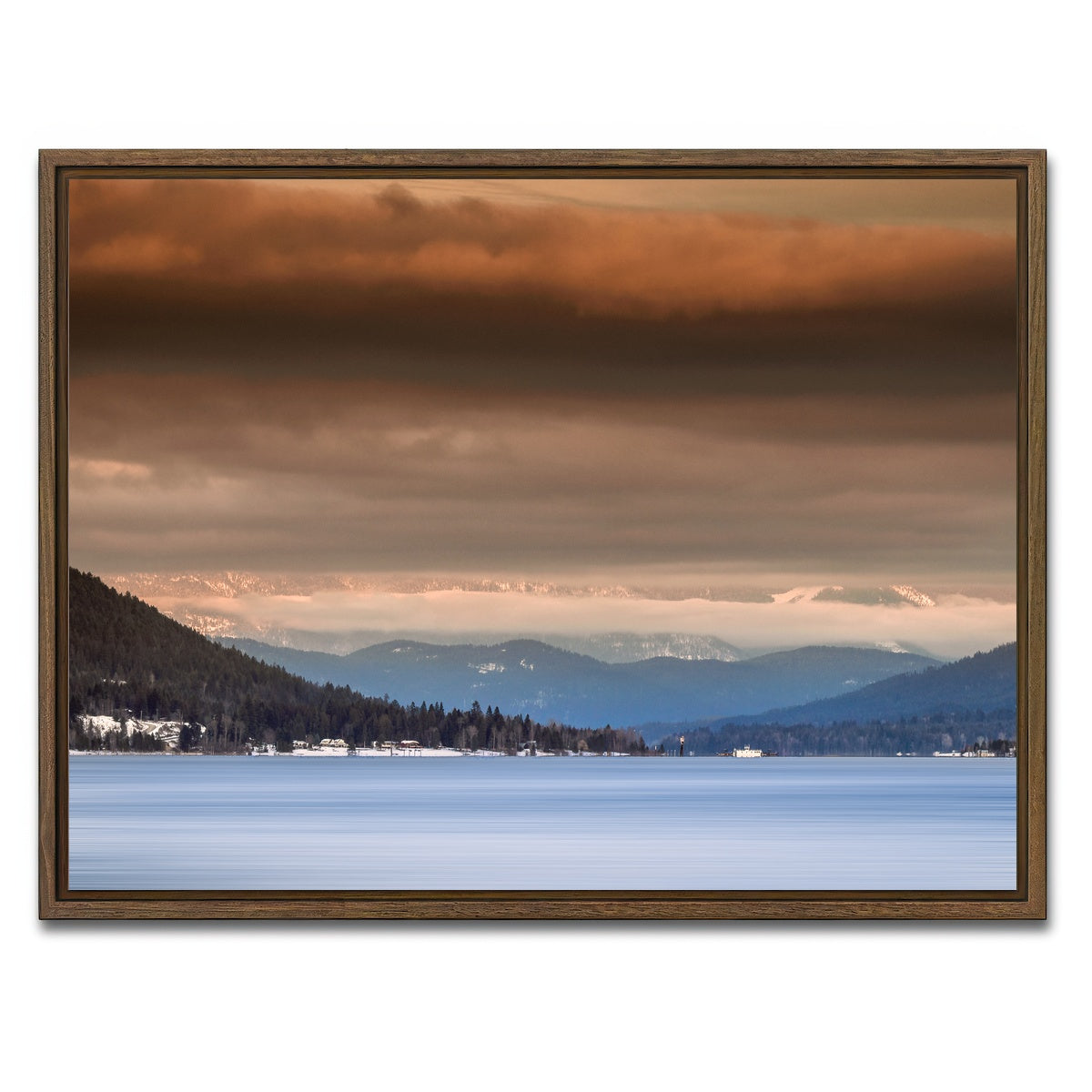 AUTO-MOCKUP WHITE | Kokanee Creek | 1 Piece | Walnut Framed Canvas | group=4x3