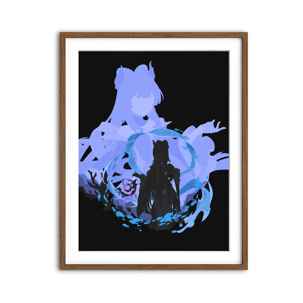 Framed Print 3x4 Walnut