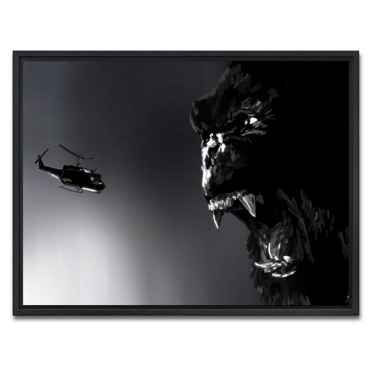 AUTO-MOCKUP WHITE | Kong | 1 Piece | Black Framed Canvas | group=4x3
