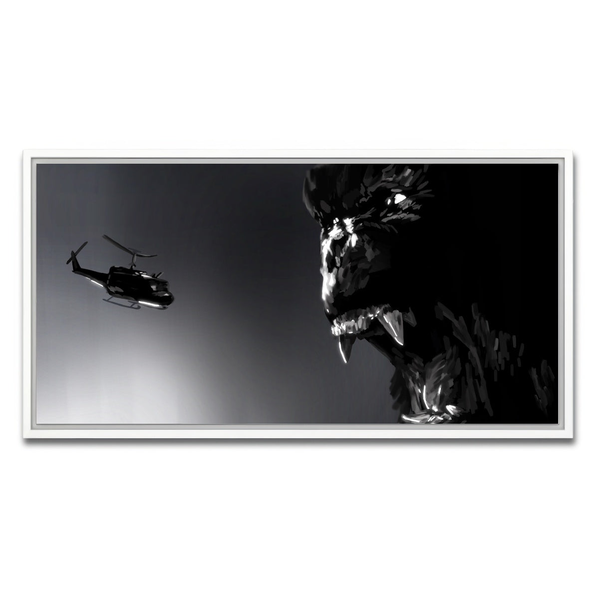 AUTO-MOCKUP WHITE | Kong | 1 Piece | White Framed Canvas | group=2x1