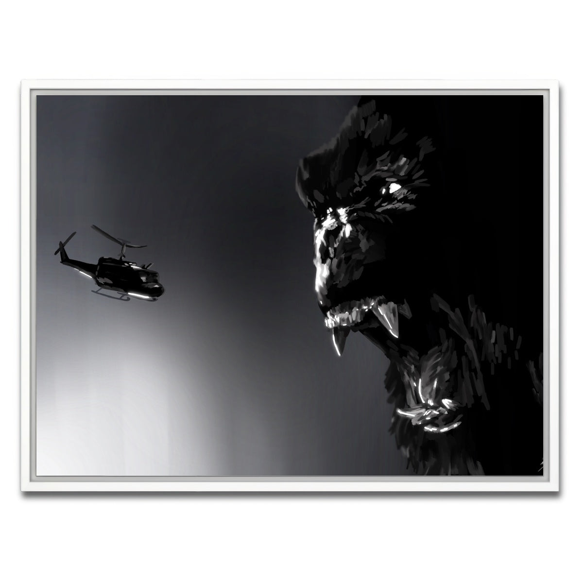 AUTO-MOCKUP WHITE | Kong | 1 Piece | White Framed Canvas | group=4x3