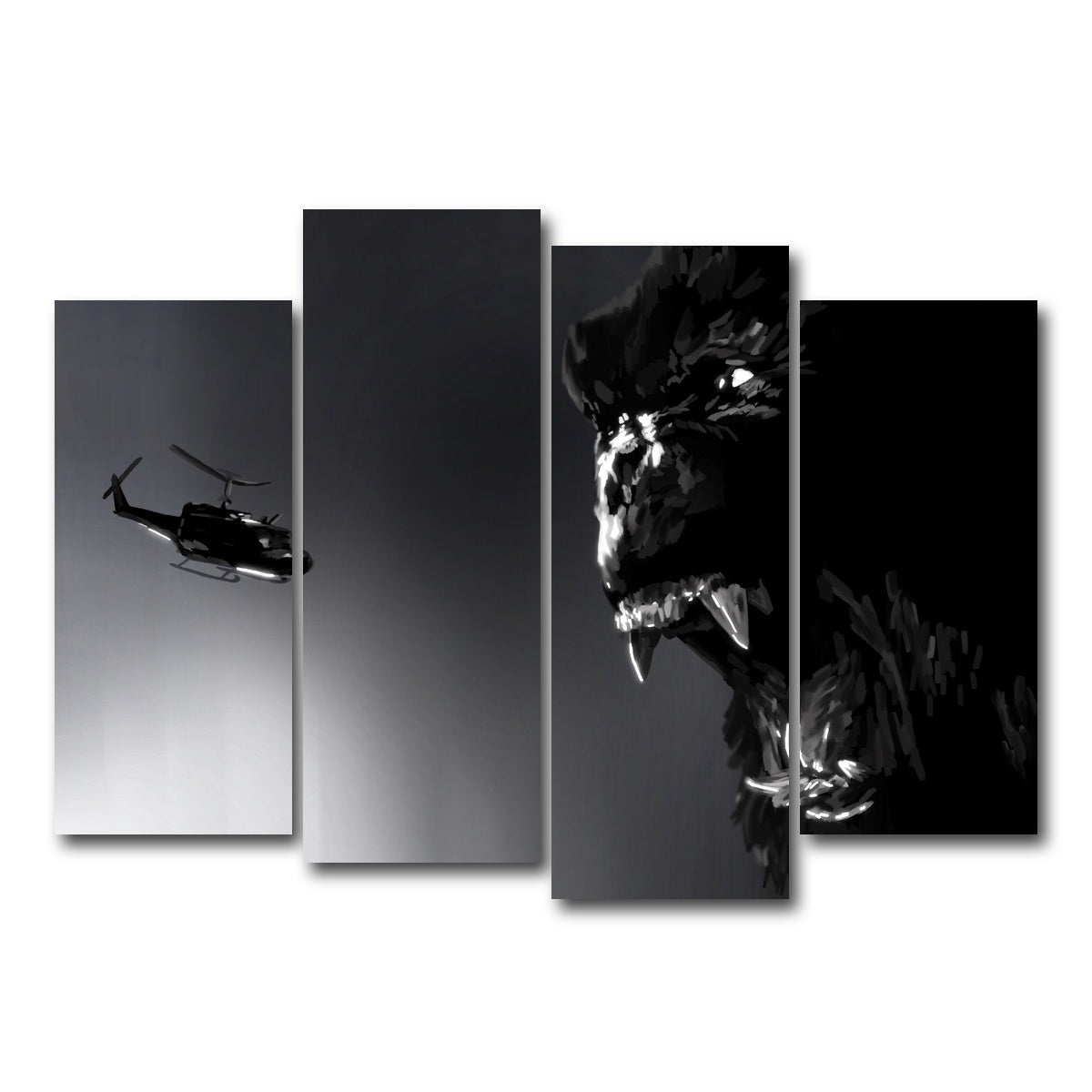 AUTO-MOCKUP WHITE | Kong | 4 Piece | Gallery Wrap Canvas | group=4_normal