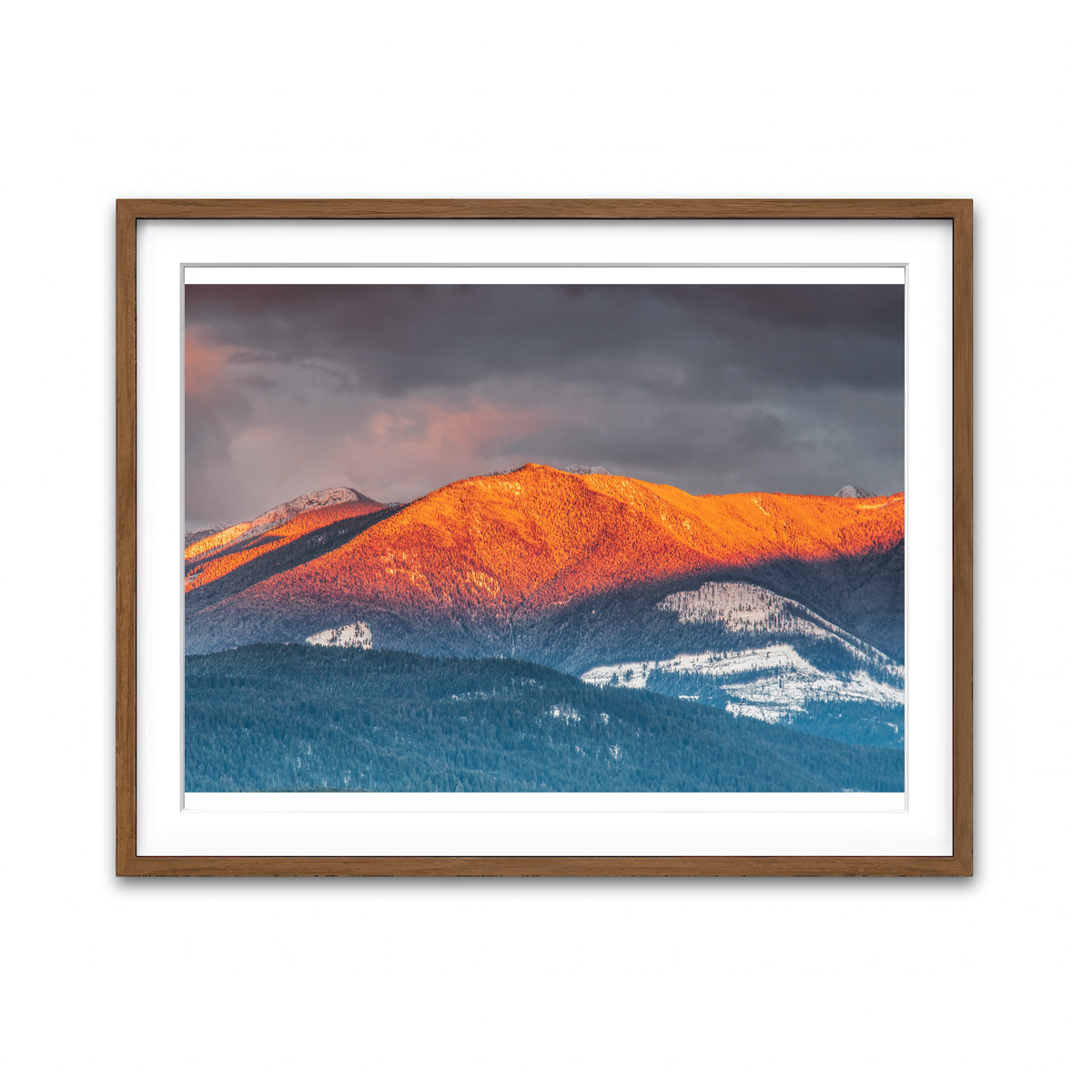 Framed Print 4x3 Walnut