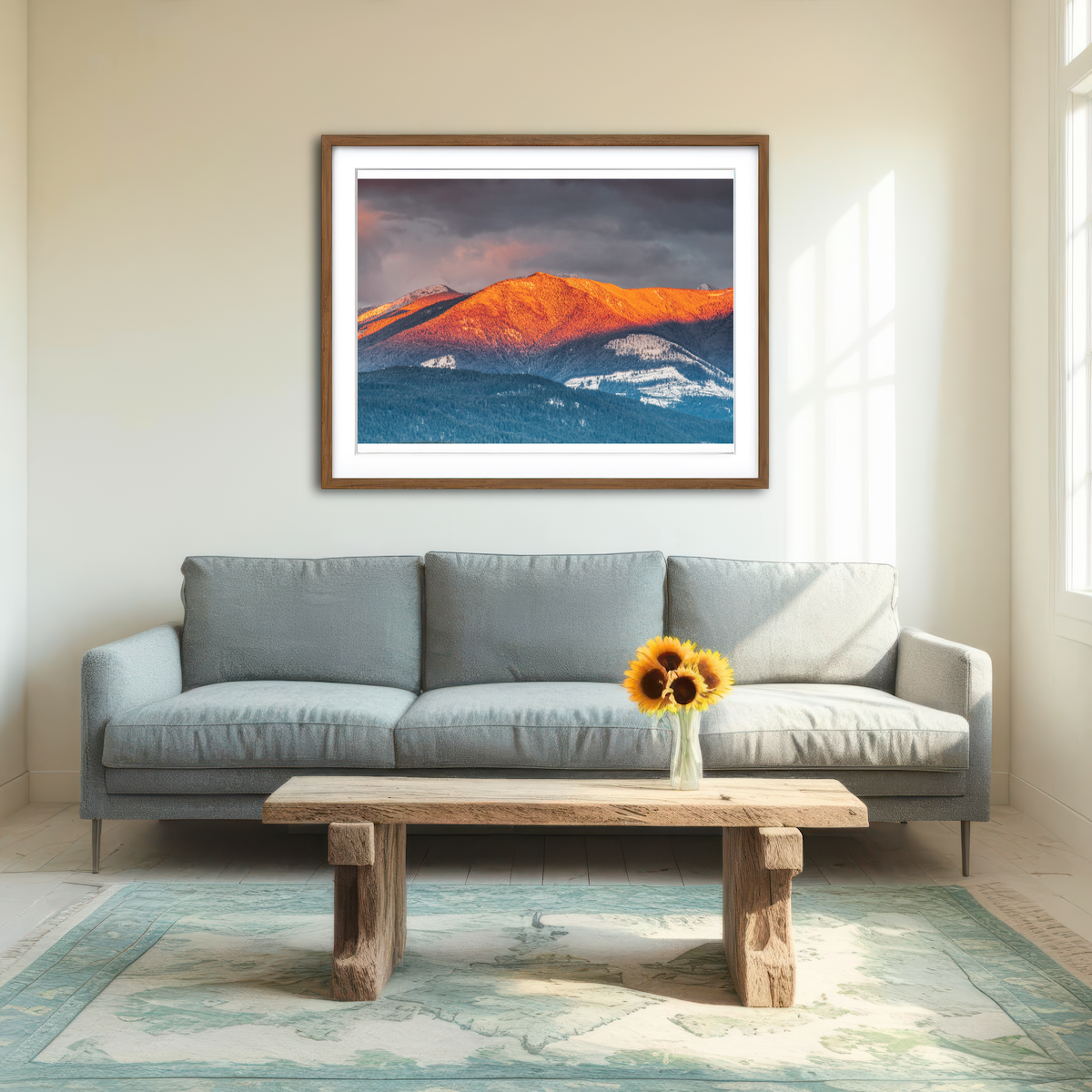 AUTO-MOCKUP ROOM | Kootenay Peaks Wall Art