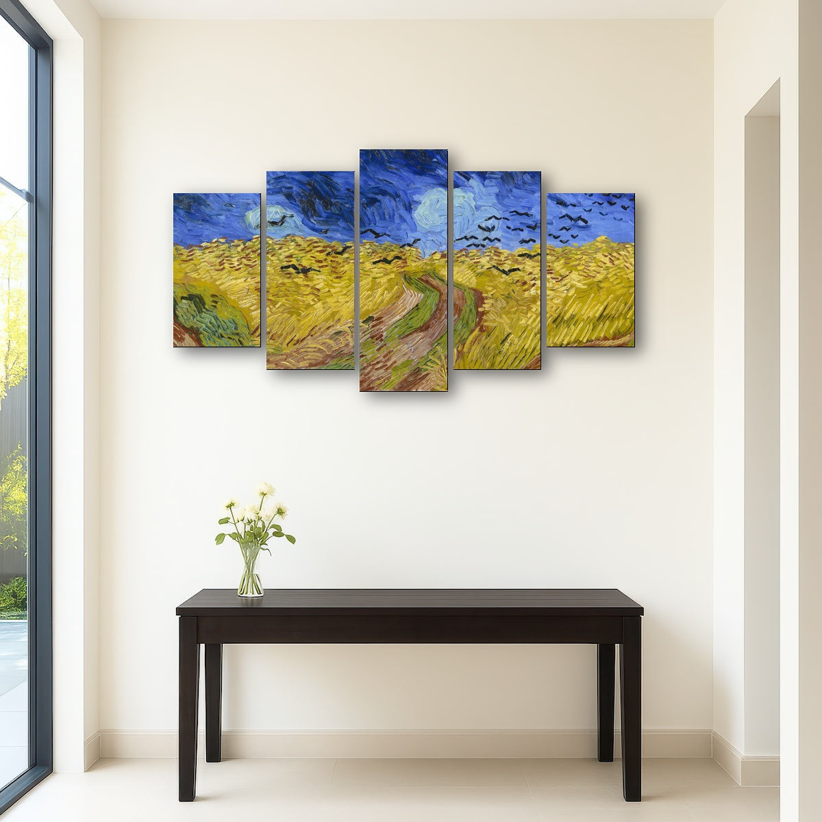 AUTO-MOCKUP ROOM | Korenveld met kraaien