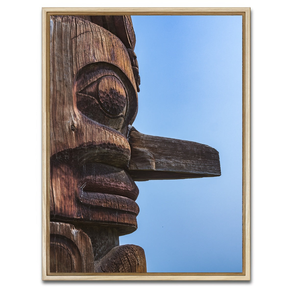 AUTO-MOCKUP WHITE | Ksan First Nations Canada 2 | 1 Piece | Natural Framed Canvas | group=3x4