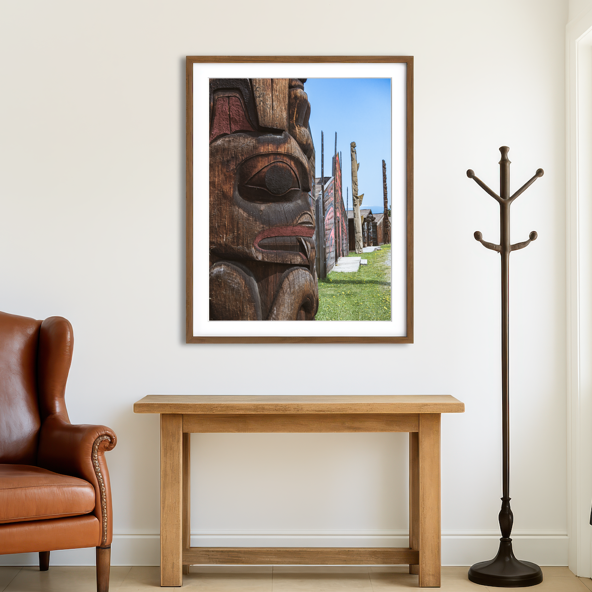 AUTO-MOCKUP ROOM | Ksan First Nations Canada Wall Art