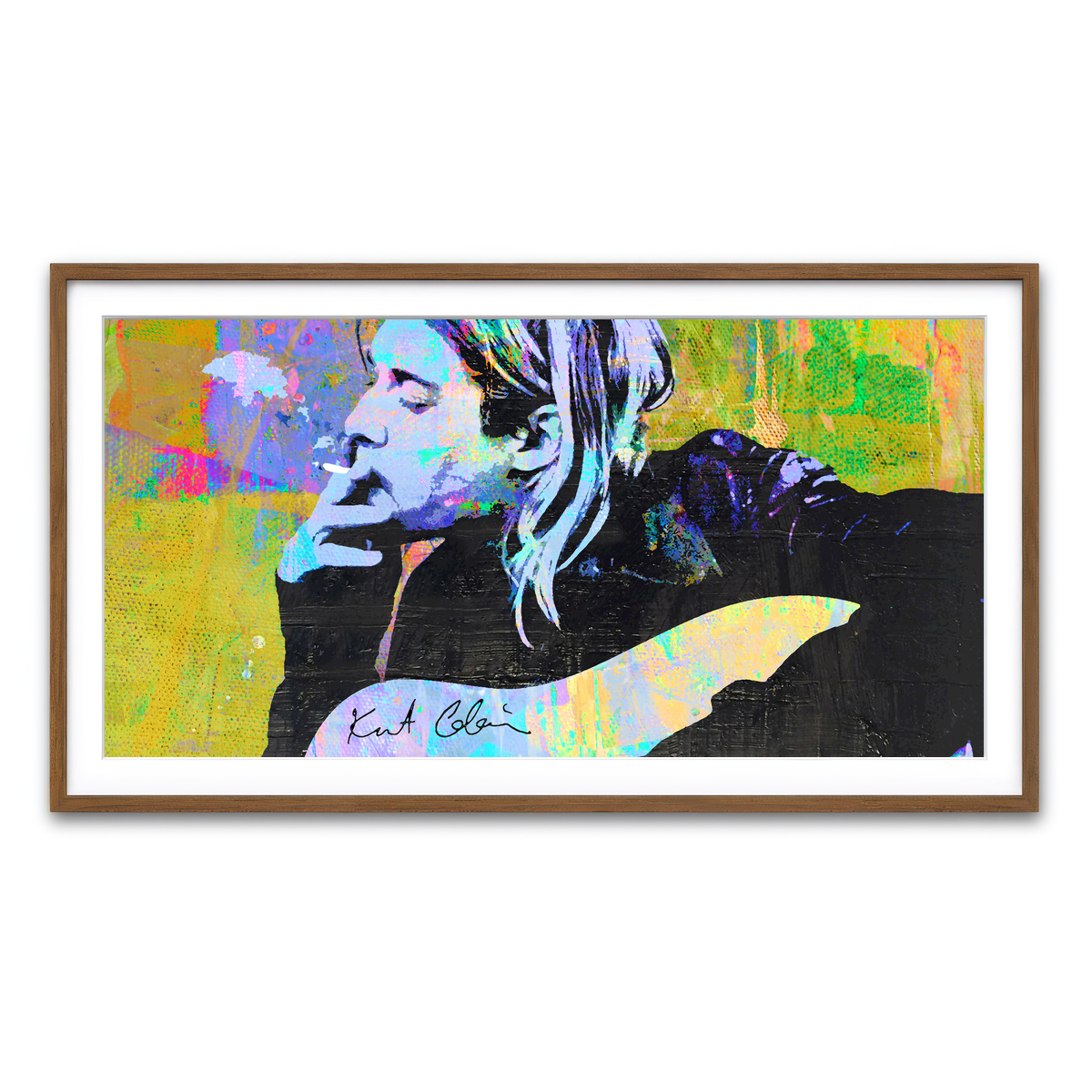 Framed Print 2x1 Walnut