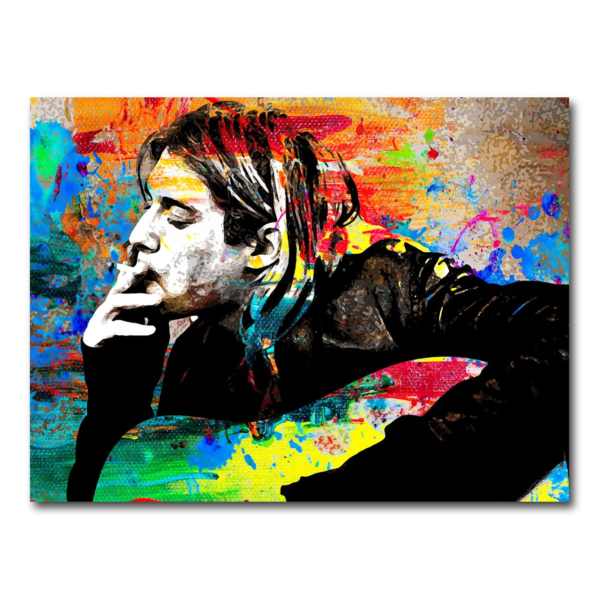AUTO-MOCKUP WHITE | Kurt Cobain | 1 Piece | Gallery Wrap Canvas | group=4x3