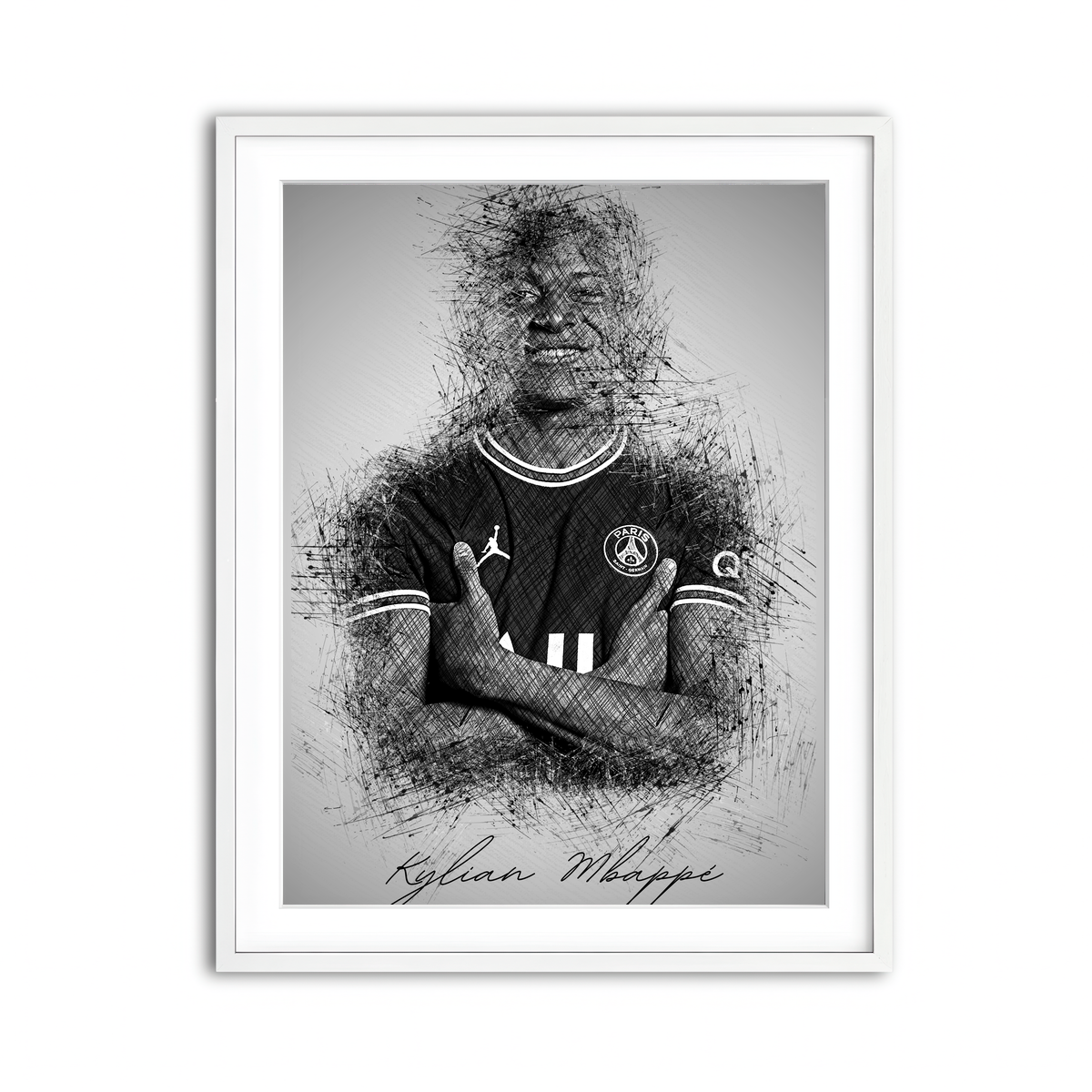 Framed Print 3x4 White