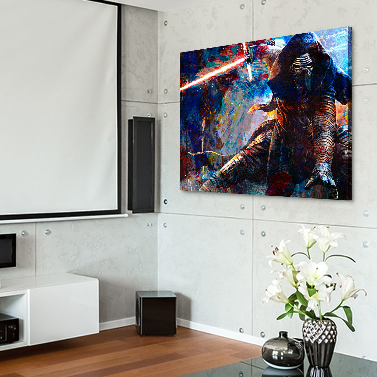 Kylo Ren Full Armor Wall Art