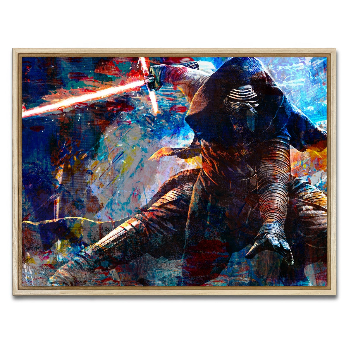 AUTO-MOCKUP WHITE | Kylo Ren Full Armor | 1 Piece | Natural Framed Canvas | group=4x3
